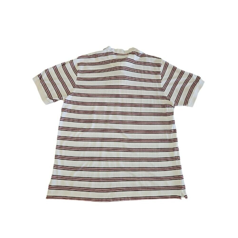 Chaps Men's White Striped Polo Size XL - Picture 3 of 7